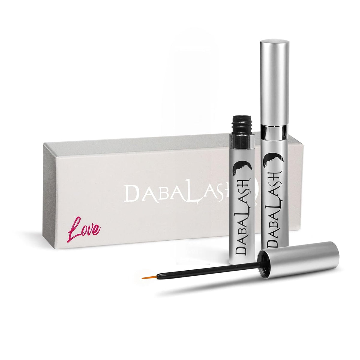 DABALASH Professional Eyelash & Eyebrow Growth Serum with Castor Oil – Promotes the Appearance of Naturally Longer, Fuller, Thicker & Stronger Lash + Brow Hair – 0.18 oz