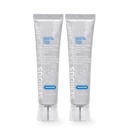 Serious Skincare INSTA-TOX Instant Wrinkle Smoothing Serum, 0.75 Oz, 2 Pack