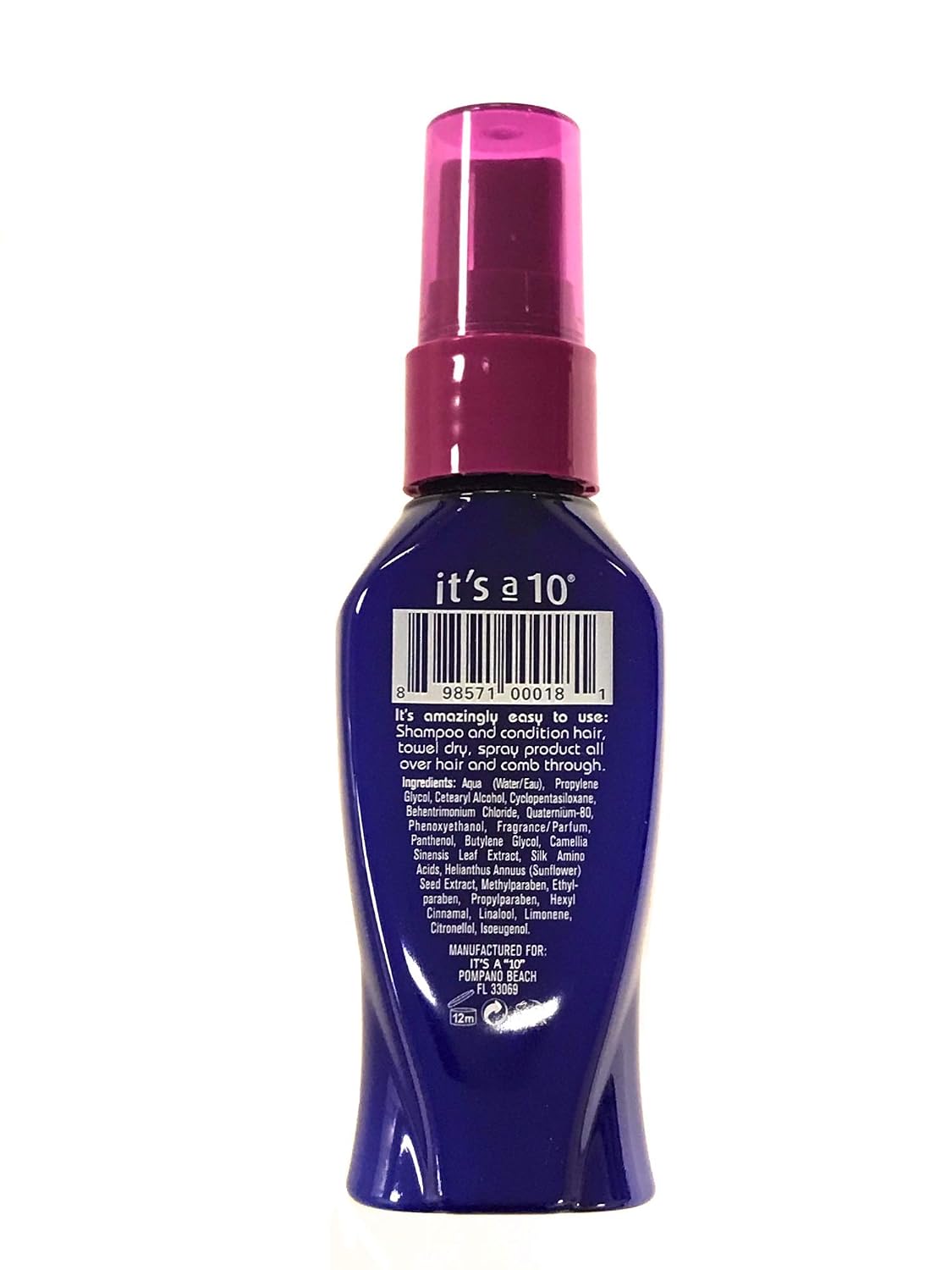 It's a 10 Haircare Miracle Leave-In Product, 2 fl. oz. (Pack of 4)