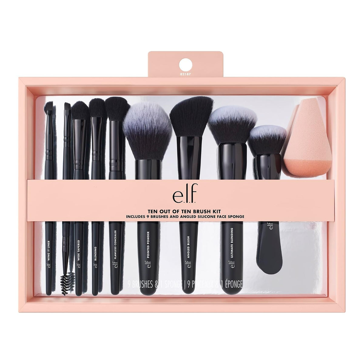 e.l.f. Ten Out Of Ten Brush Set | 10 Piece Brush Kit, Brushes For Face Makeup, Eyes, Brows & More, Made With Synthetic Bristles, Vegan & Cruelty-Free