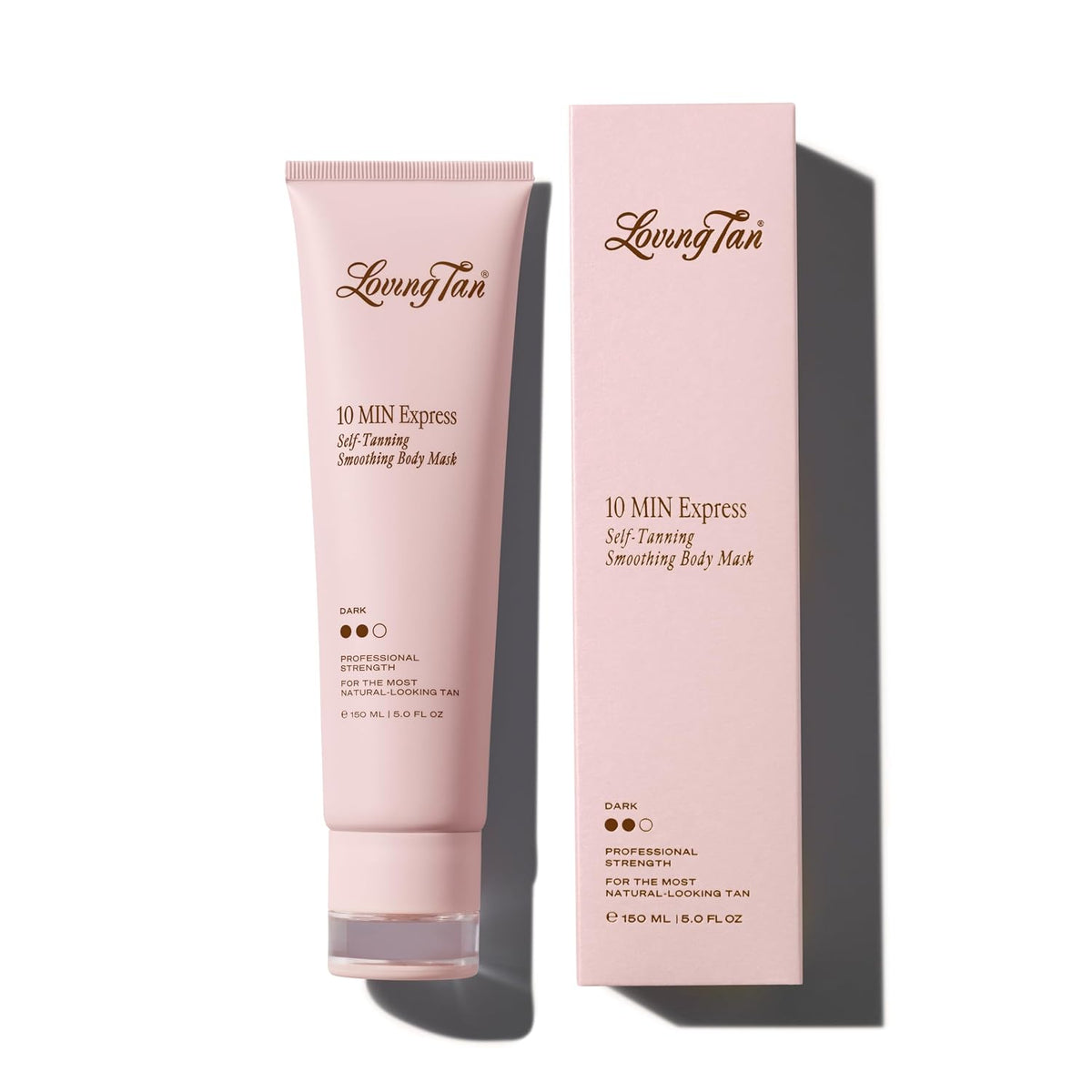 Loving Tan 10 Minute Express Self Tanner Body Mask, Dark, 5 fl oz